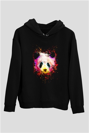 PandaSiyah  Unisex Hoodie