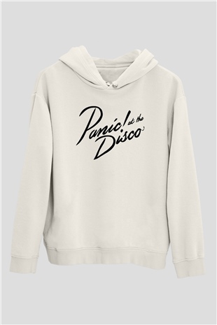 Panic at the Disco Beyaz Unisex Kapşonlu Sweatshirt