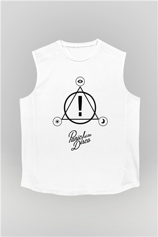 Panic at the Disco Beyaz Unisex Kolsuz Tişört