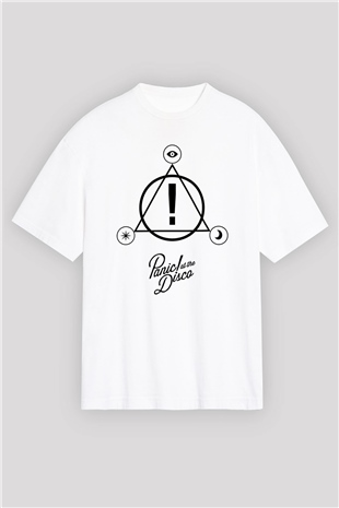 Panic at the Disco Beyaz Unisex Oversize Tişört T-Shirt