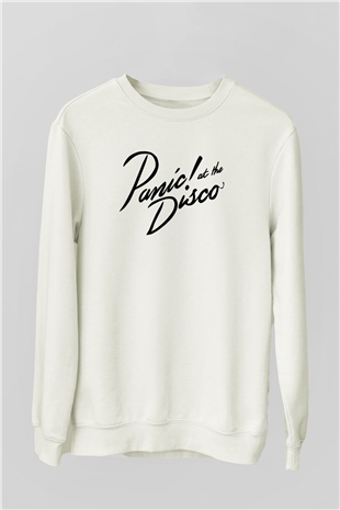 Panic at the Disco Beyaz Unisex Sweatshirt
