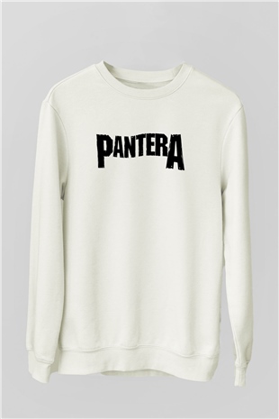 Pantera Beyaz Unisex Sweatshirt