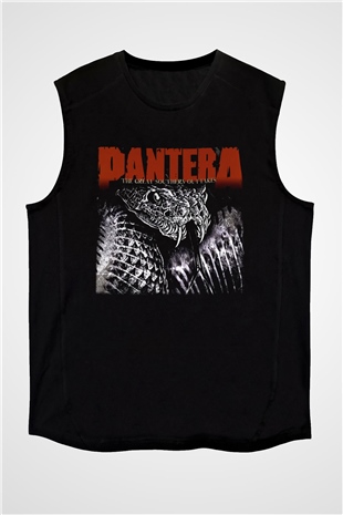 Pantera Siyah Unisex Kolsuz Tişört