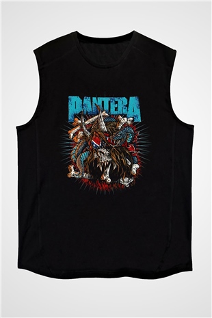 Pantera Siyah Unisex Kolsuz Tişört
