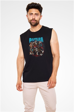 Pantera Siyah Unisex Kolsuz Tişört