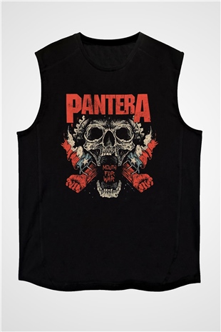 Pantera Siyah Unisex Kolsuz Tişört