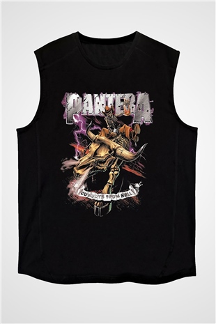 Pantera Siyah Unisex Kolsuz Tişört