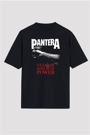 Pantera Siyah Unisex Oversize Tişört T-Shirt