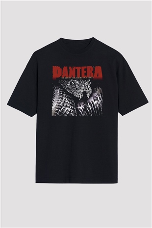 Pantera Siyah Unisex Oversize Tişört T-Shirt