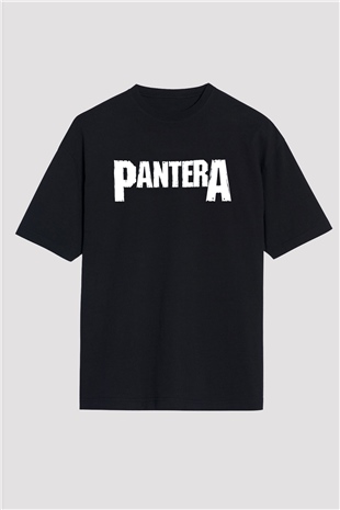 Pantera Siyah Unisex Oversize Tişört T-Shirt