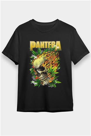 Pantera Siyah Unisex Tişört T-Shirt - TişörtFabrikası