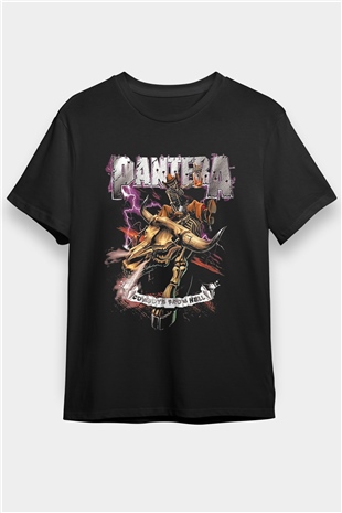 Pantera Siyah Unisex Tişört T-Shirt - TişörtFabrikası