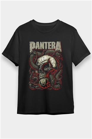 Pantera Siyah Unisex Tişört T-Shirt - TişörtFabrikası