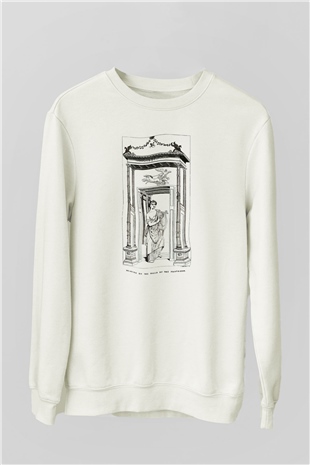 Pantheon Beyaz Unisex Sweatshirt
