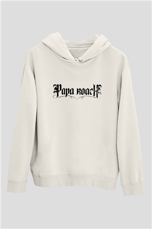 Papa Roach Beyaz Unisex Kapşonlu Sweatshirt