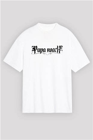 Papa Roach Beyaz Unisex Oversize Tişört T-Shirt