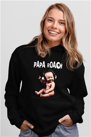 Papa Roach Siyah Unisex Hoodie