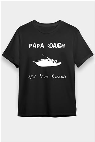 Papa Roach Siyah Unisex Tişört T-Shirt - TişörtFabrikası