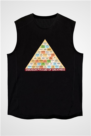 Parks and Recreation Siyah Unisex Kolsuz Tişört