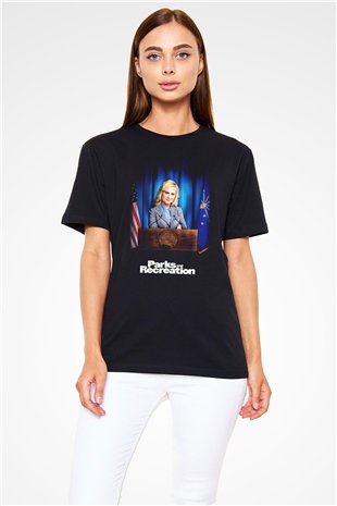 Parks and Recreation Siyah Unisex Tişört