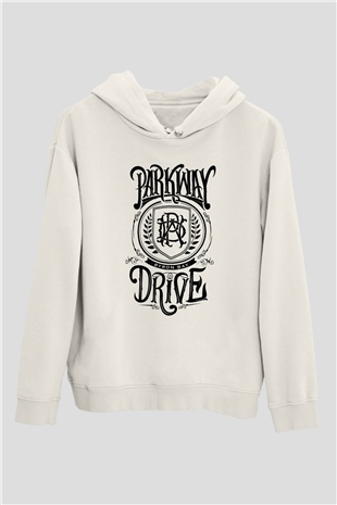 Parkway Drive Beyaz Unisex Kapşonlu Sweatshirt