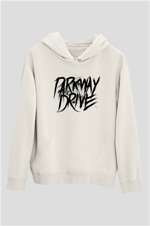 Parkway Drive Beyaz Unisex Kapşonlu Sweatshirt