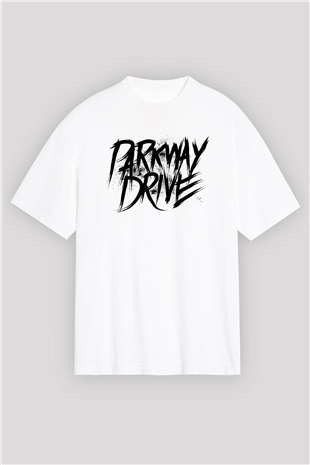 Parkway Drive Beyaz Unisex Oversize Tişört T-Shirt