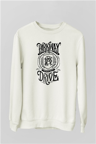 Parkway Drive Beyaz Unisex Sweatshirt