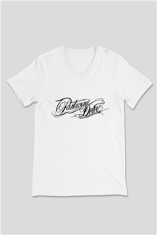 Parkway Drive Beyaz Unisex V Yaka Tişört T-Shirt