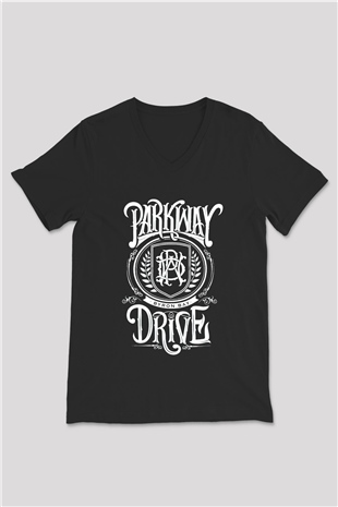 Parkway Drive Siyah Unisex V Yaka Tişört T-Shirt