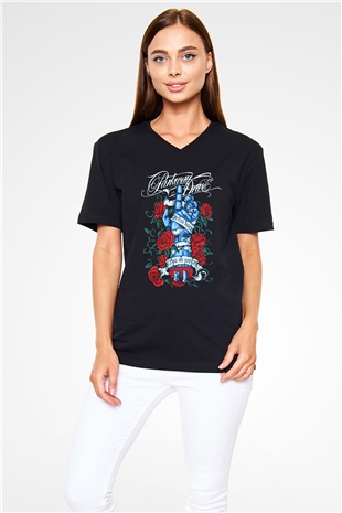 Parkway Drive Siyah Unisex V Yaka Tişört T-Shirt