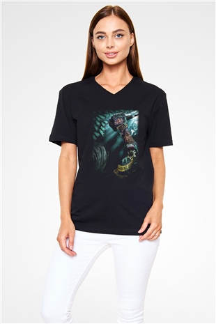 Parkway Drive Siyah Unisex V Yaka Tişört T-Shirt
