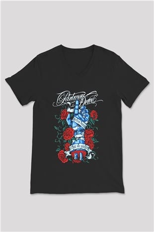Parkway Drive Siyah Unisex V Yaka Tişört T-Shirt