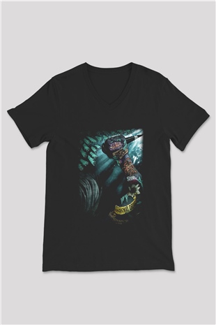 Parkway Drive Siyah Unisex V Yaka Tişört T-Shirt