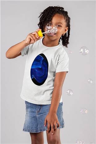 Paskalya Baskılı Beyaz Unisex Beyaz Çocuk Tişört - Tshirt