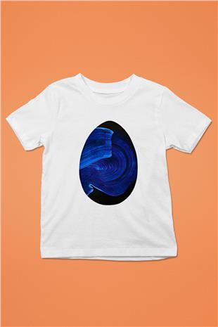 Paskalya Baskılı Beyaz Unisex Beyaz Çocuk Tişört - Tshirt