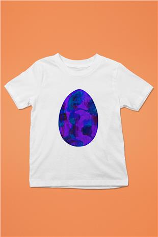Paskalya Baskılı Beyaz Unisex Beyaz Çocuk Tişört - Tshirt