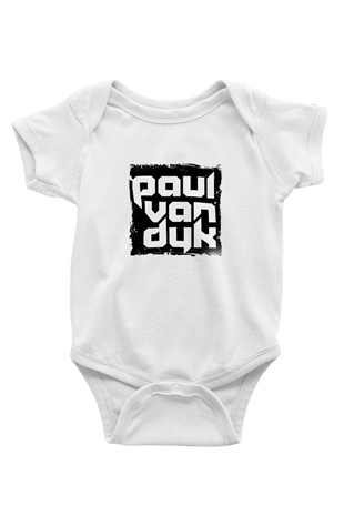 Paul Van Dyk Baskılı Beyaz Bebek Body - Zıbın