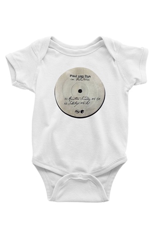 Paul Van Dyk Baskılı Beyaz Unisex Bebek Body - Zıbın