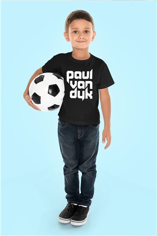 Paul Van Dyk Baskılı Siyah Unisex Çocuk Tişört