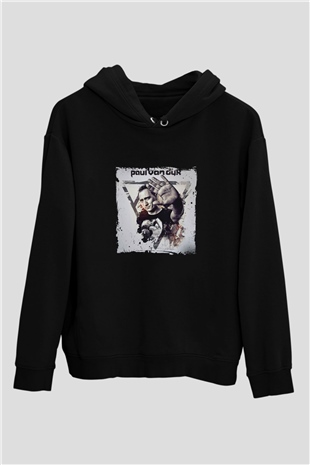 Paul Van Dyk Baskılı Unisex Siyah Hoodie