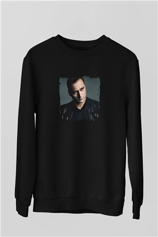 Paul Van Dyk Baskılı Unisex Siyah Sweatshirt