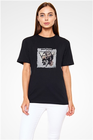 Paul Van Dyk Baskılı Unisex Siyah Tişört