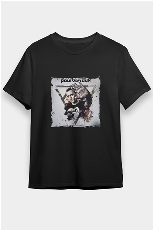 Paul Van Dyk Baskılı Unisex Siyah Tişört