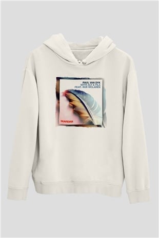 Paul Van Dyk Beyaz Unisex Kapüşonlu Sweatshirt