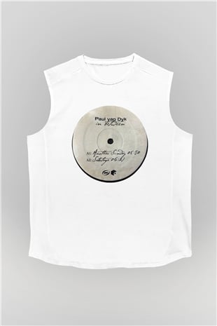 Paul Van Dyk Beyaz Unisex Kolsuz Tişört