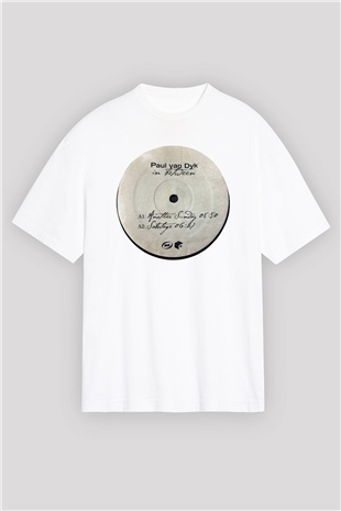 Paul Van Dyk Beyaz Unisex Oversize Tişört T-Shirt