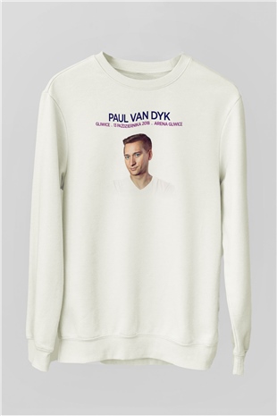 Paul Van Dyk Beyaz Unisex Sweatshirt