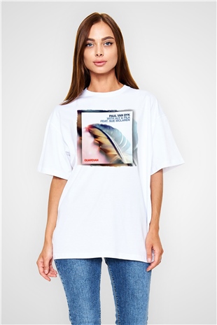 Paul Van Dyk Beyaz Oversize Tişört Oversize T-shirt - TişörtFabrikası