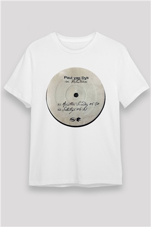 Paul Van Dyk Beyaz Unisex Tişört T-Shirt - TişörtFabrikası